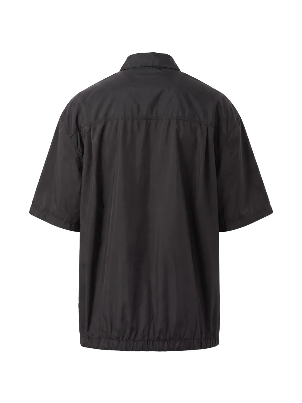Prada Re-Nylon overhemd met korte mouwen Zwart