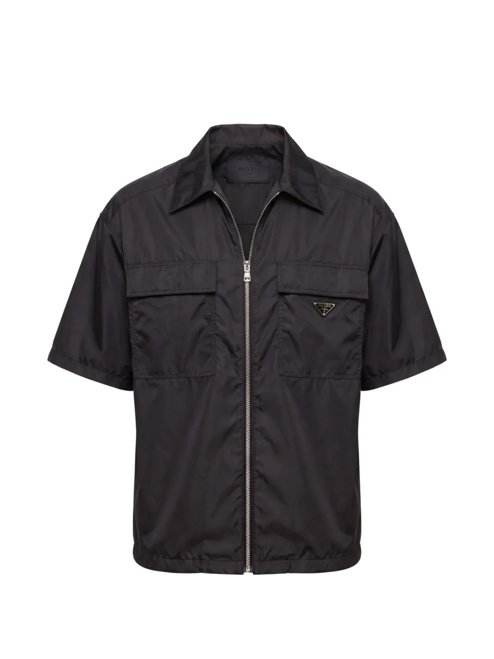 Prada short-sleeve light Re-Nylon shirt - Noir