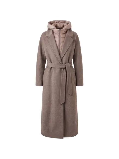 Moorer Olivie belted hooded coat