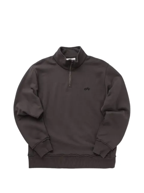 OLAF logo-embroidered quarter-zip sweatshirt