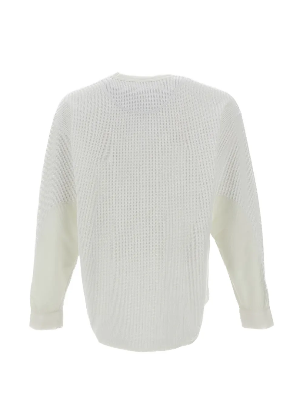 and Wander waffle-texture pocket T-shirt Wit