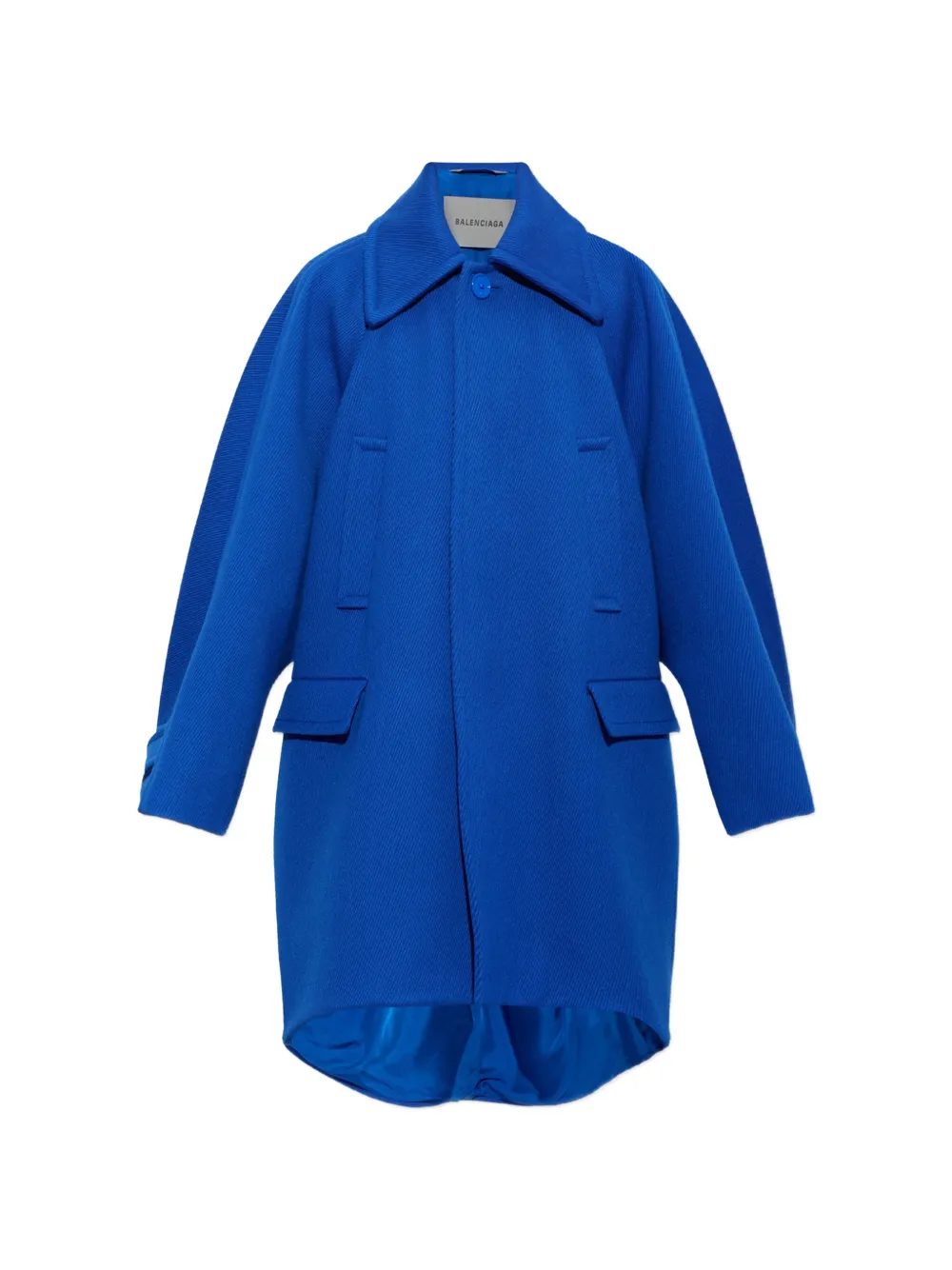 Balenciaga large Cocoon coat in electric blue