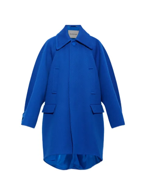 Balenciaga large Cocoon coat in electric blue