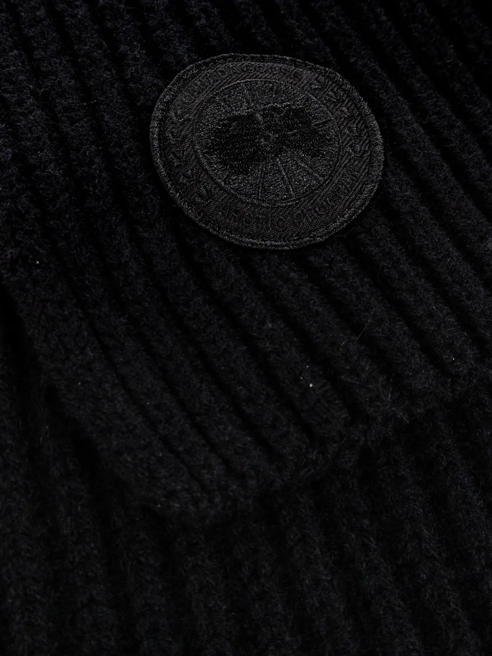 Canada Goose Geribbelde sjaal Zwart