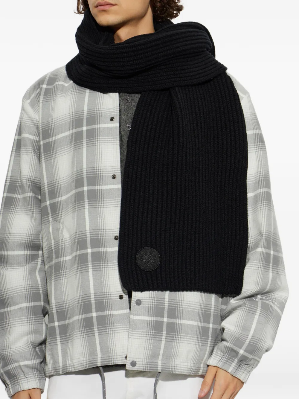 Canada Goose Geribbelde sjaal Zwart