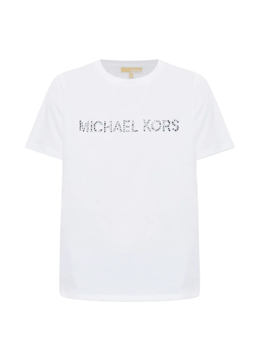 Michael Michael Kors crystal-embellished logo T-shirt - Bianco