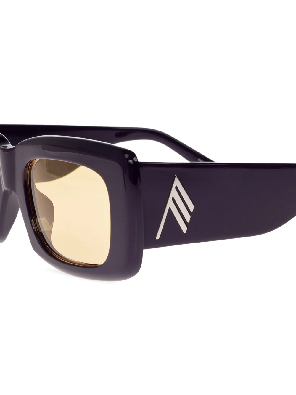 The Attico Marfa zonnebril met vierkant montuur Paars