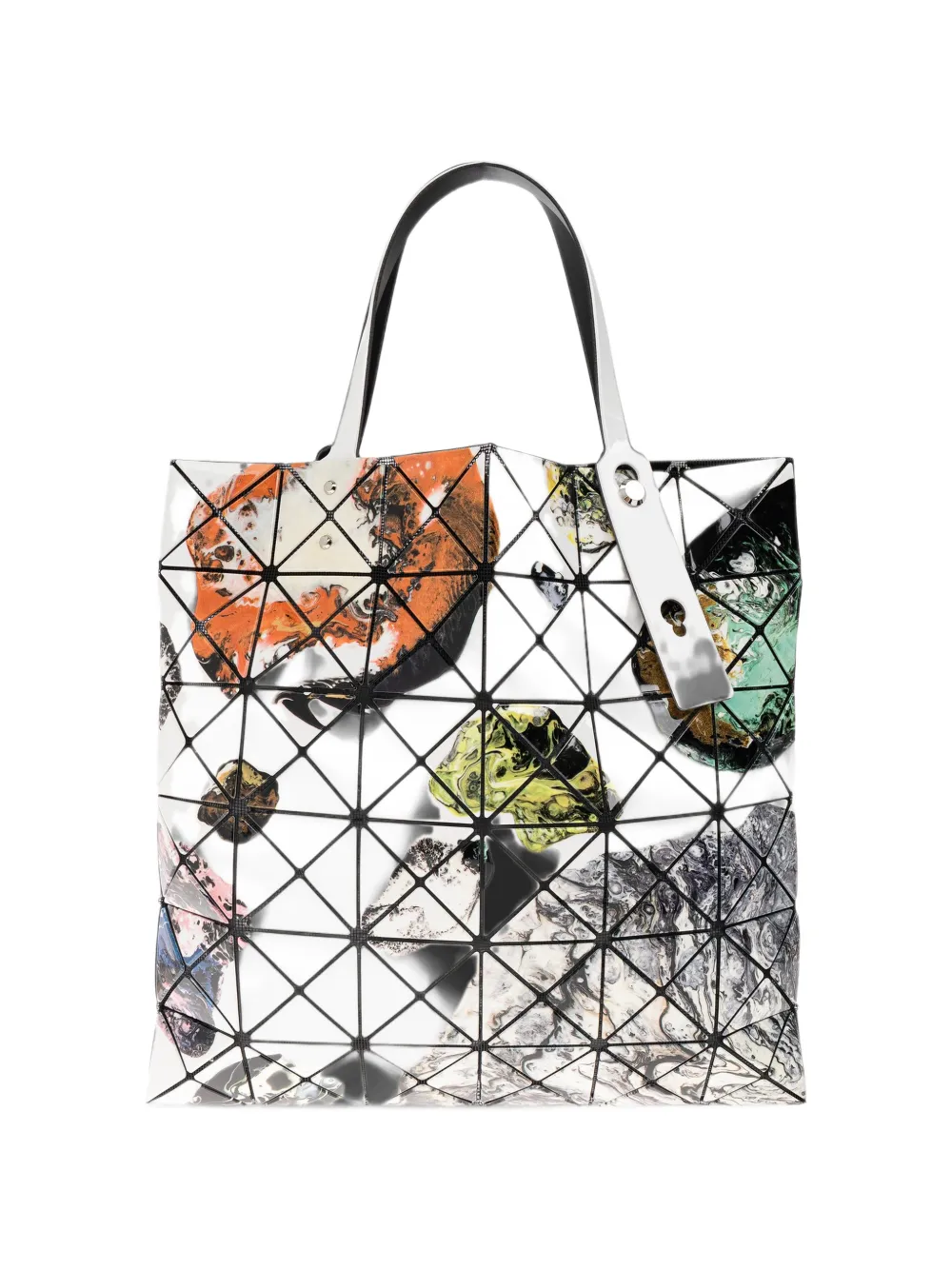 Bao Bao Issey Miyake Cosmic geometric-panelled tote bag - Blanc