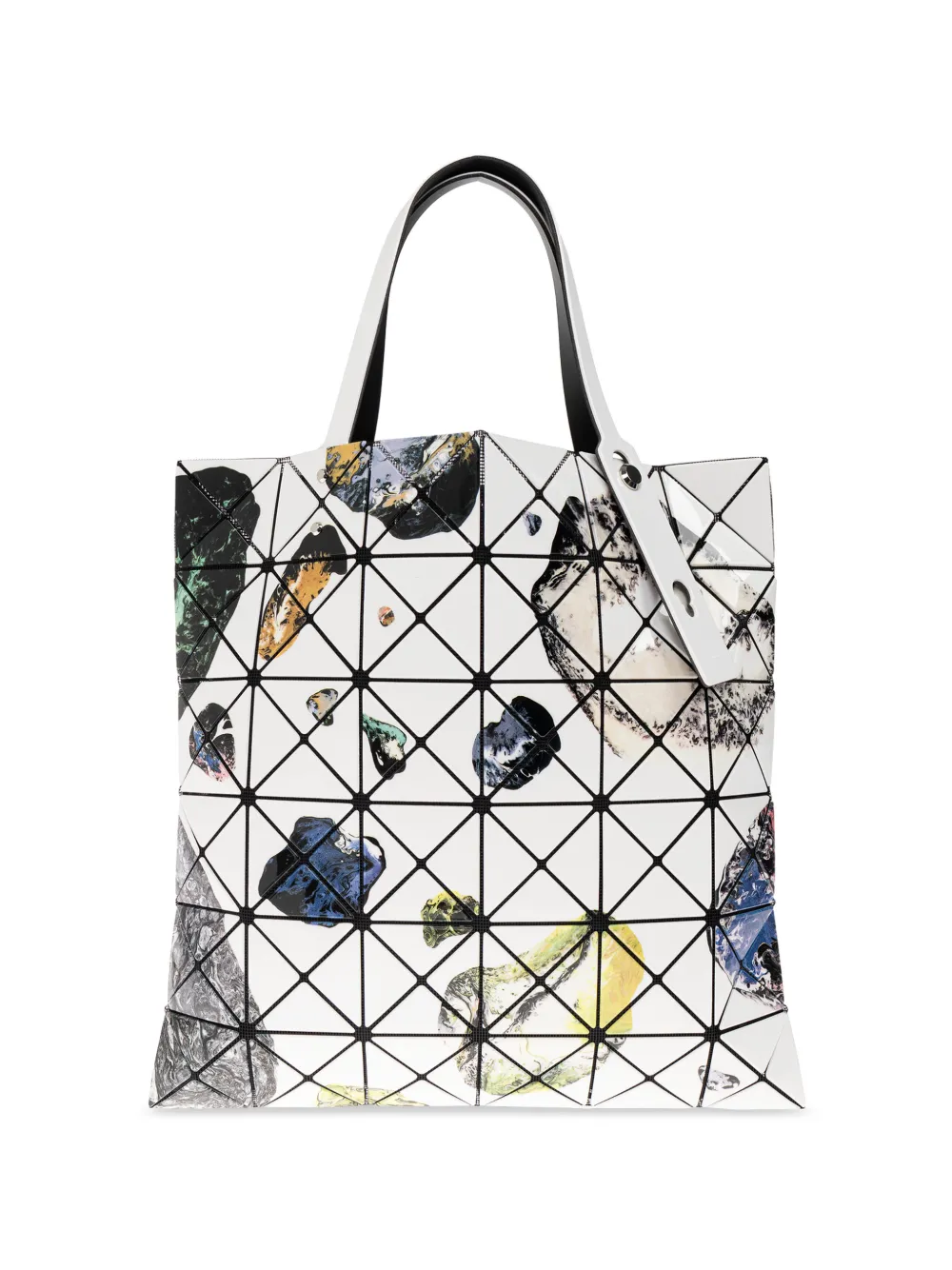Bao Bao Issey Miyake Cosmic geometric-panelled tote bag – White