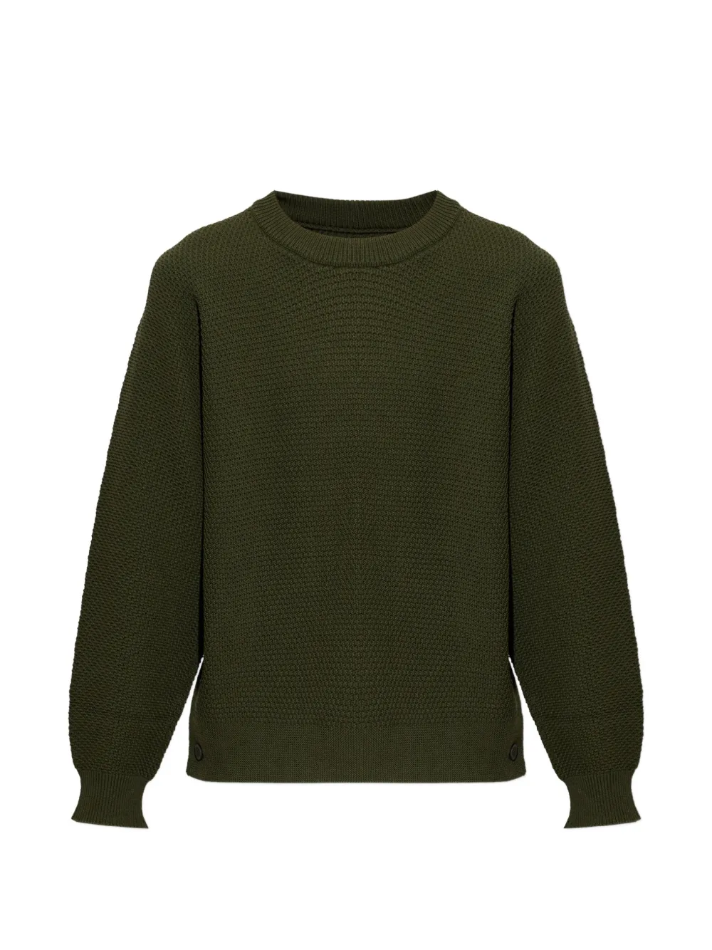 Homme Plissé Issey Miyake button-detail waffle-knit sweater - Green