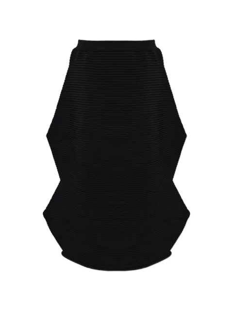 Pleats Please Issey Miyake pleated sculptural maxi skirt