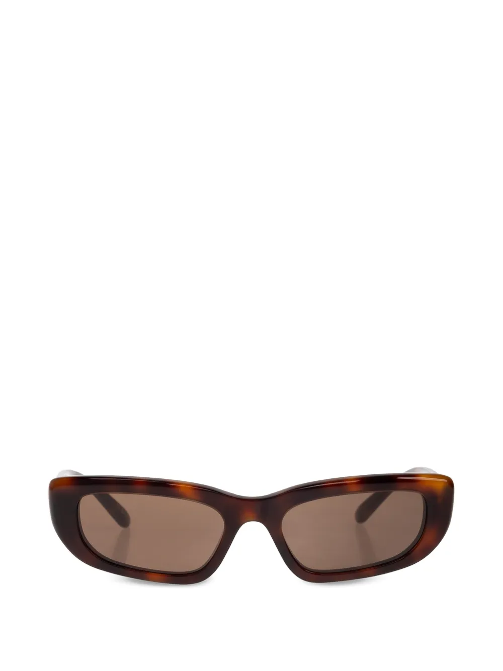 Balenciaga Palma rectangle-frame sunglasses - Marrone