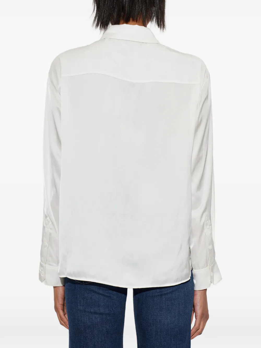Zadig&Voltaire Tyrica blouse verfraaid met kristallen Wit