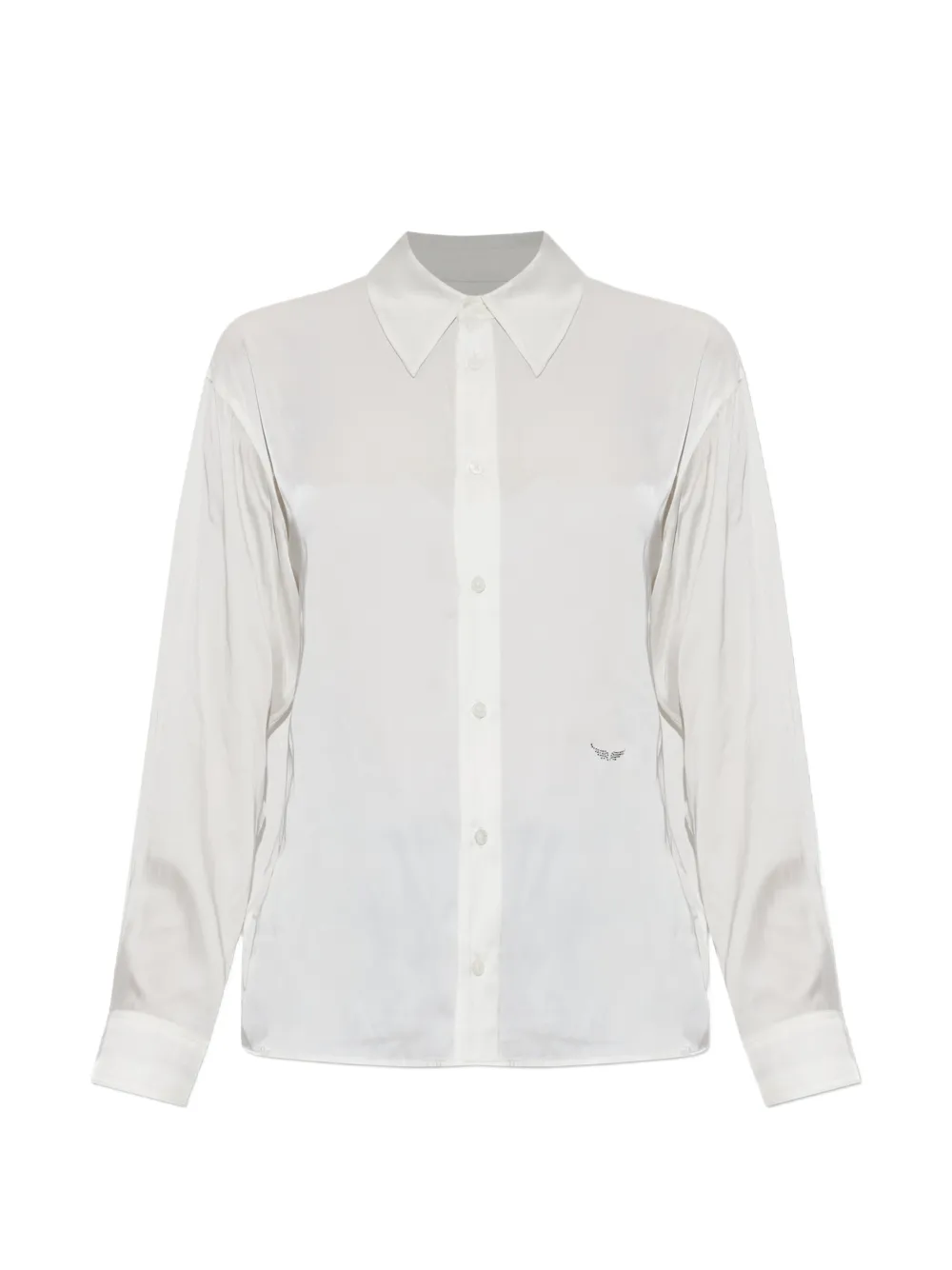 Zadig&Voltaire Tyrica blouse verfraaid met kristallen Wit