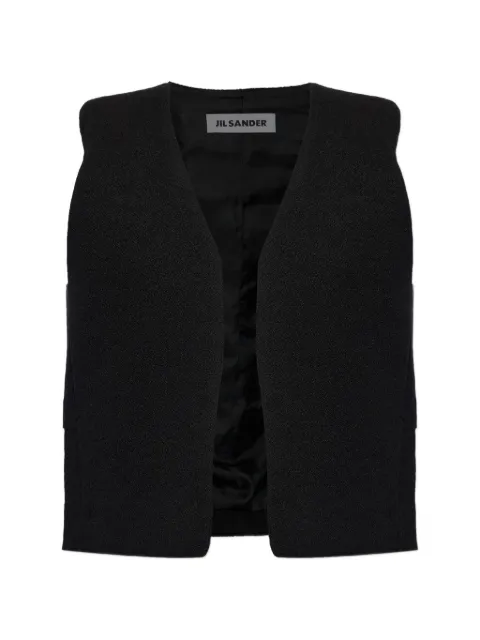 Jil Sander textured wool vest