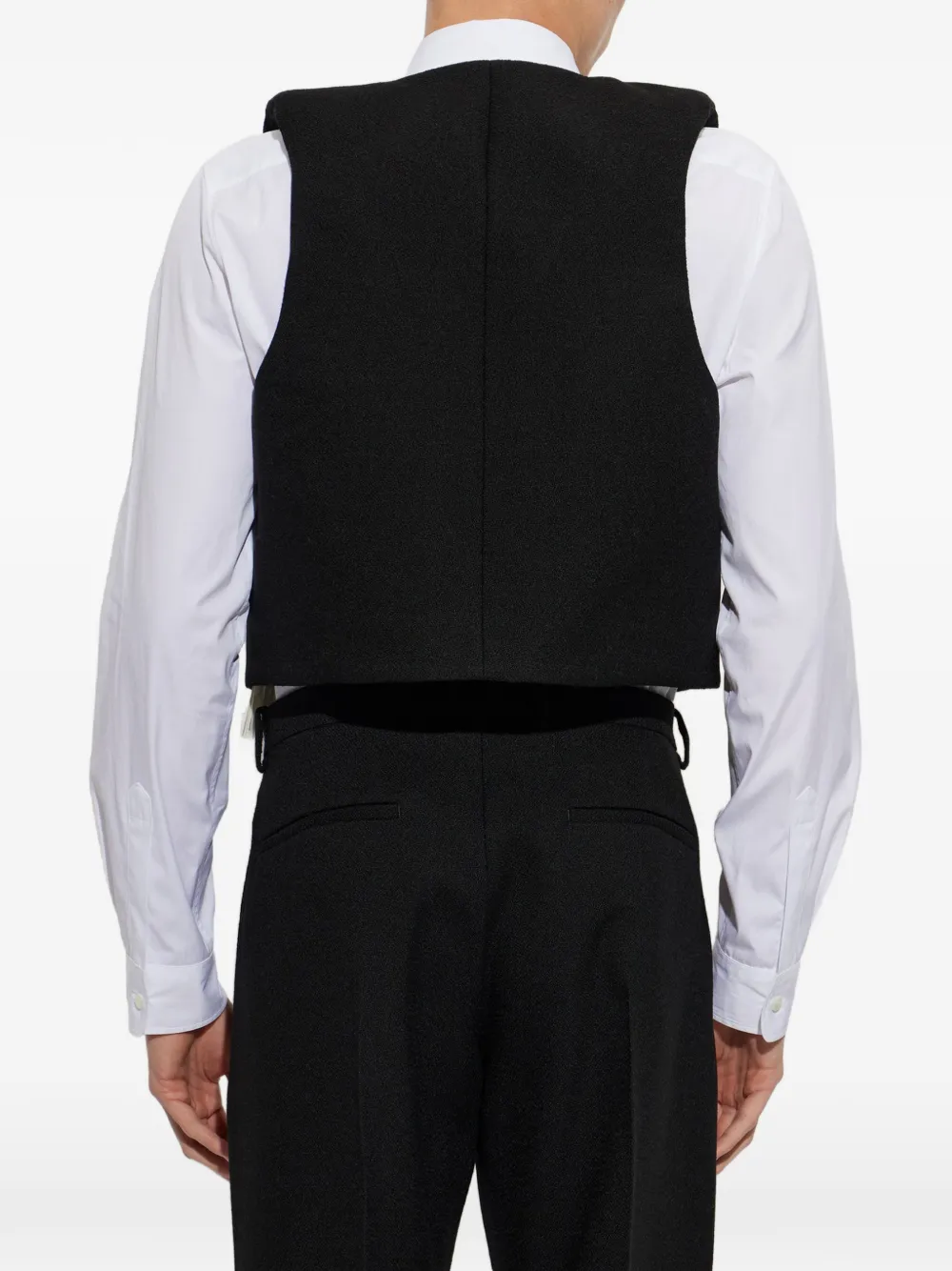 Jil Sander Wollen top met textuur Zwart