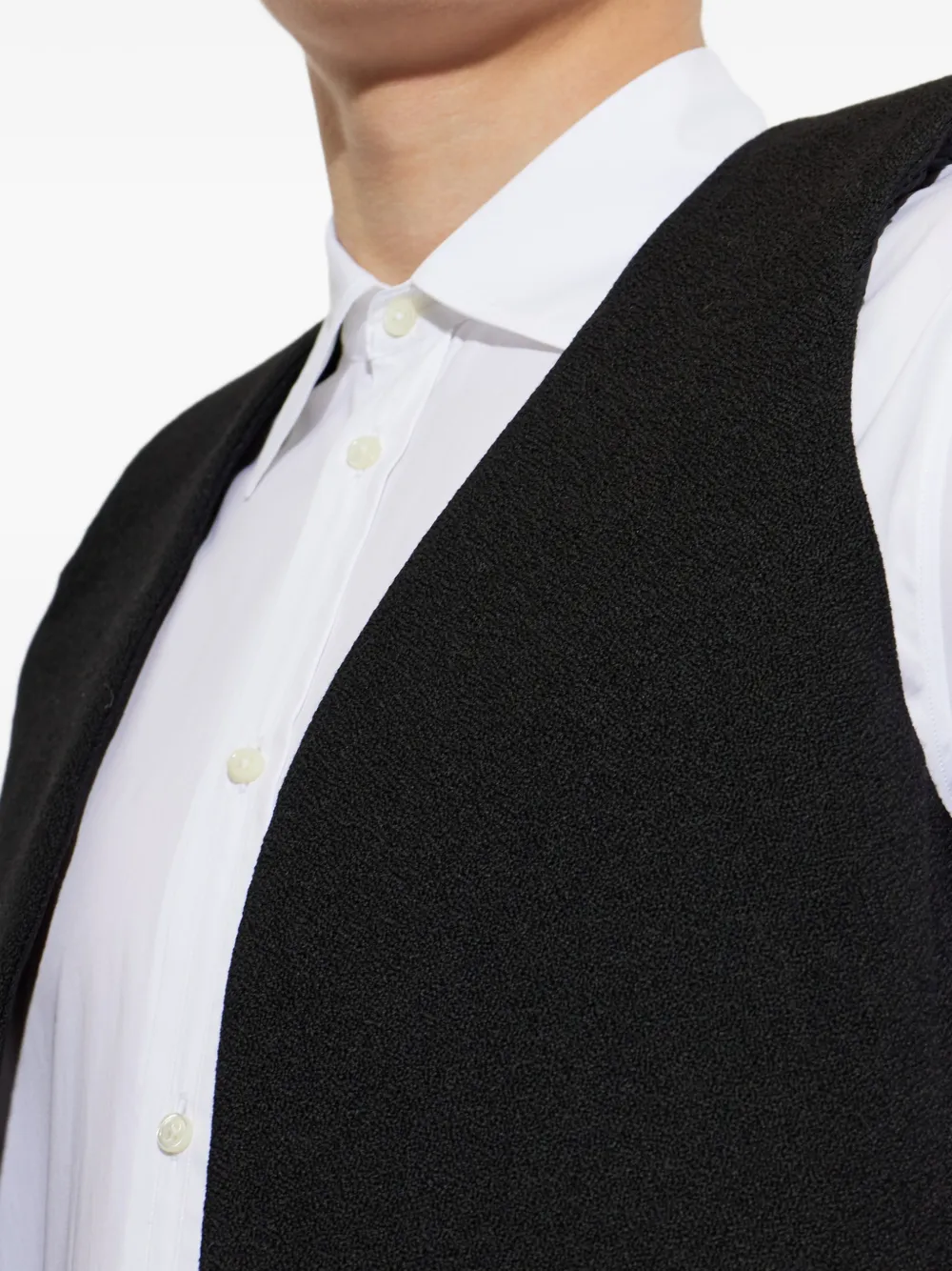 Jil Sander Wollen top met textuur Zwart