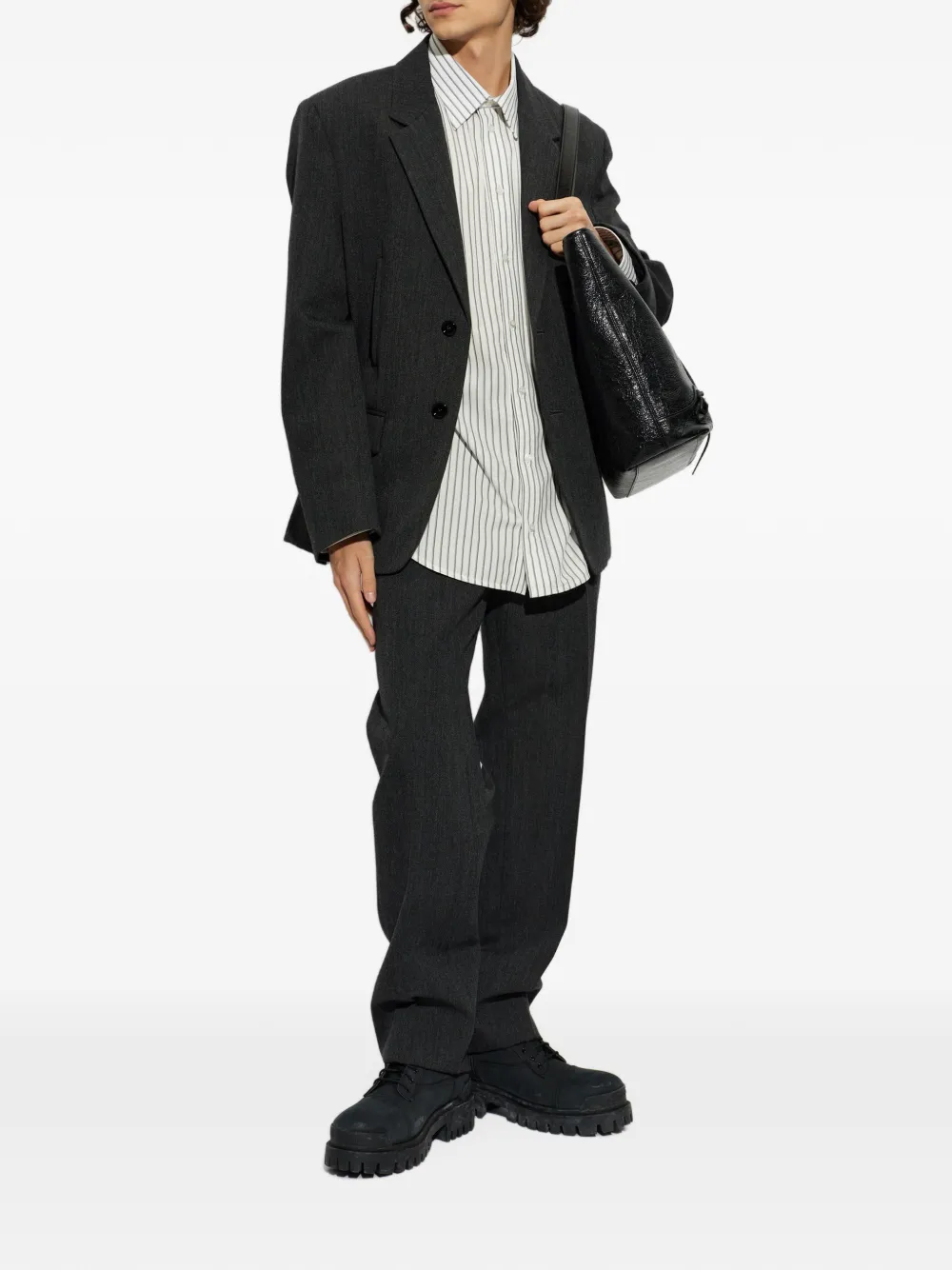 Balenciaga tailored jacket in dark grey Grijs