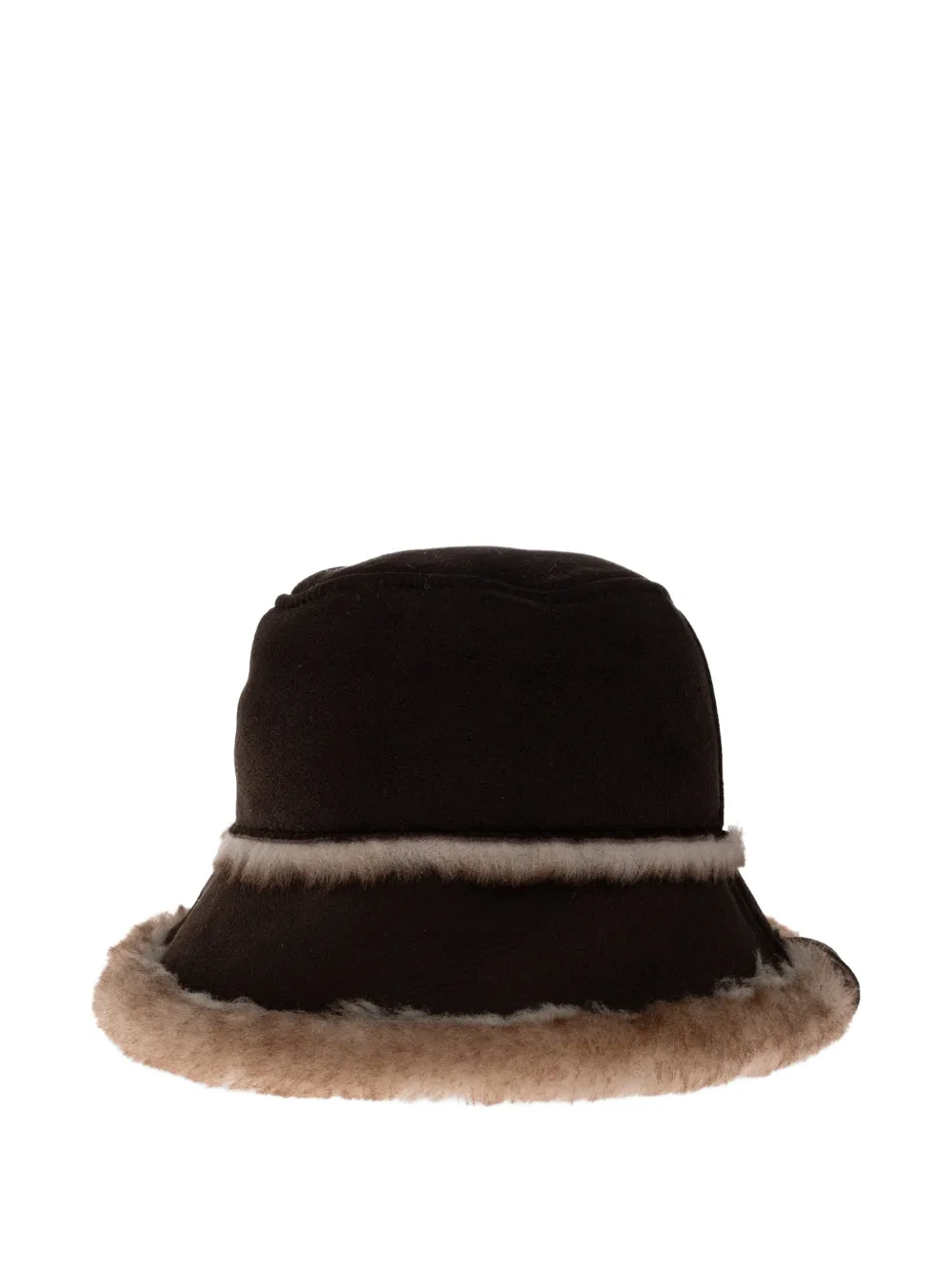 EMU AUSTRALIA shearling-trim bucket hat - Marrone