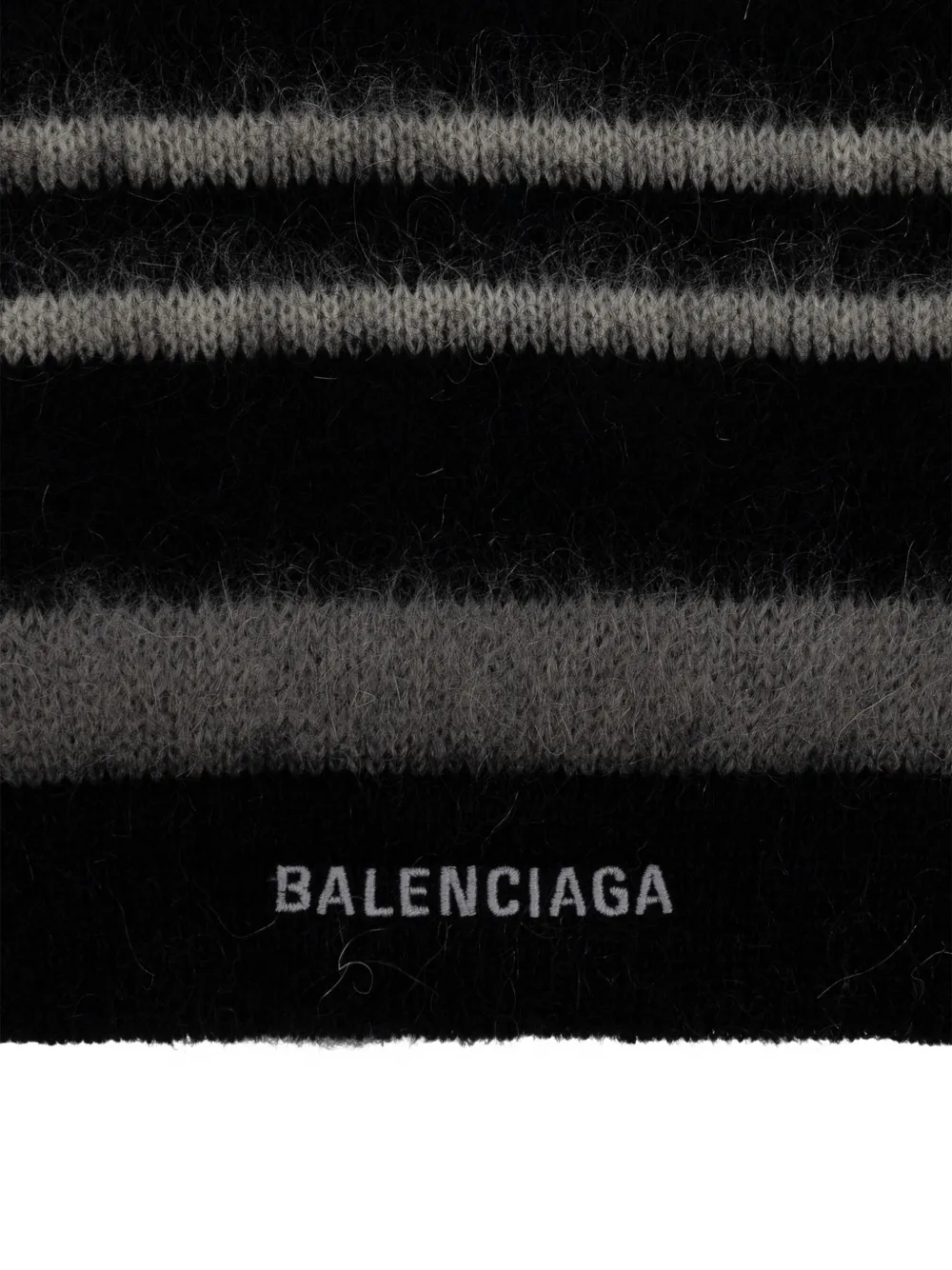 Balenciaga Gestreepte sjaal Zwart