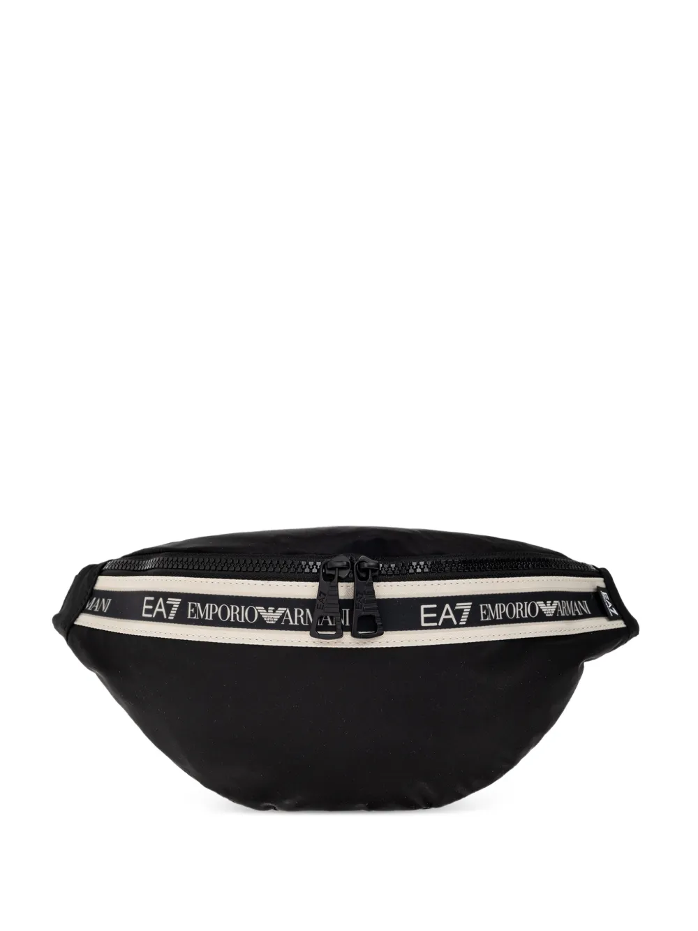 Ea7 Emporio Armani logo-tape belt bag - Nero
