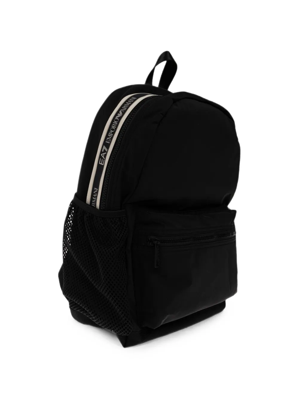 Ea7 Emporio Armani Rugzak met logoband en ritssluiting Zwart