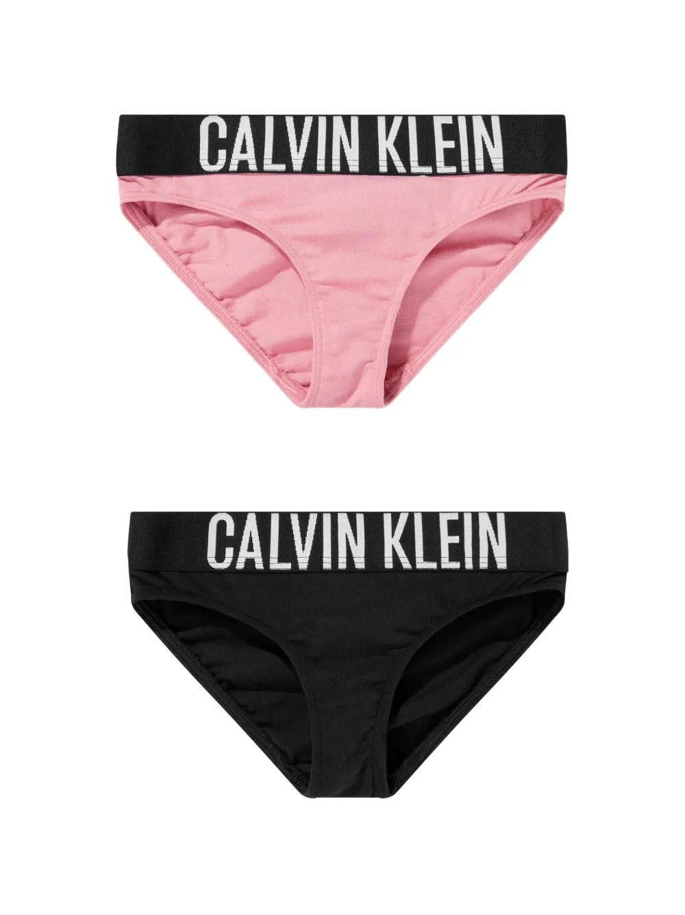 Calvin Klein Kids Intense Power logo-waistband bikini briefs (set of two) - Schwarz