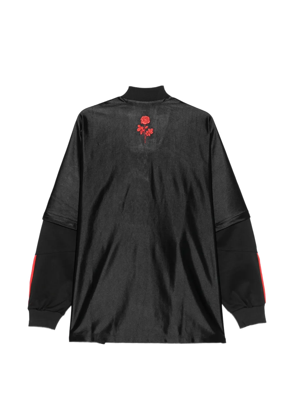 Willy Chavarria x adidas gestreepte sweater met geborduurd logo Zwart