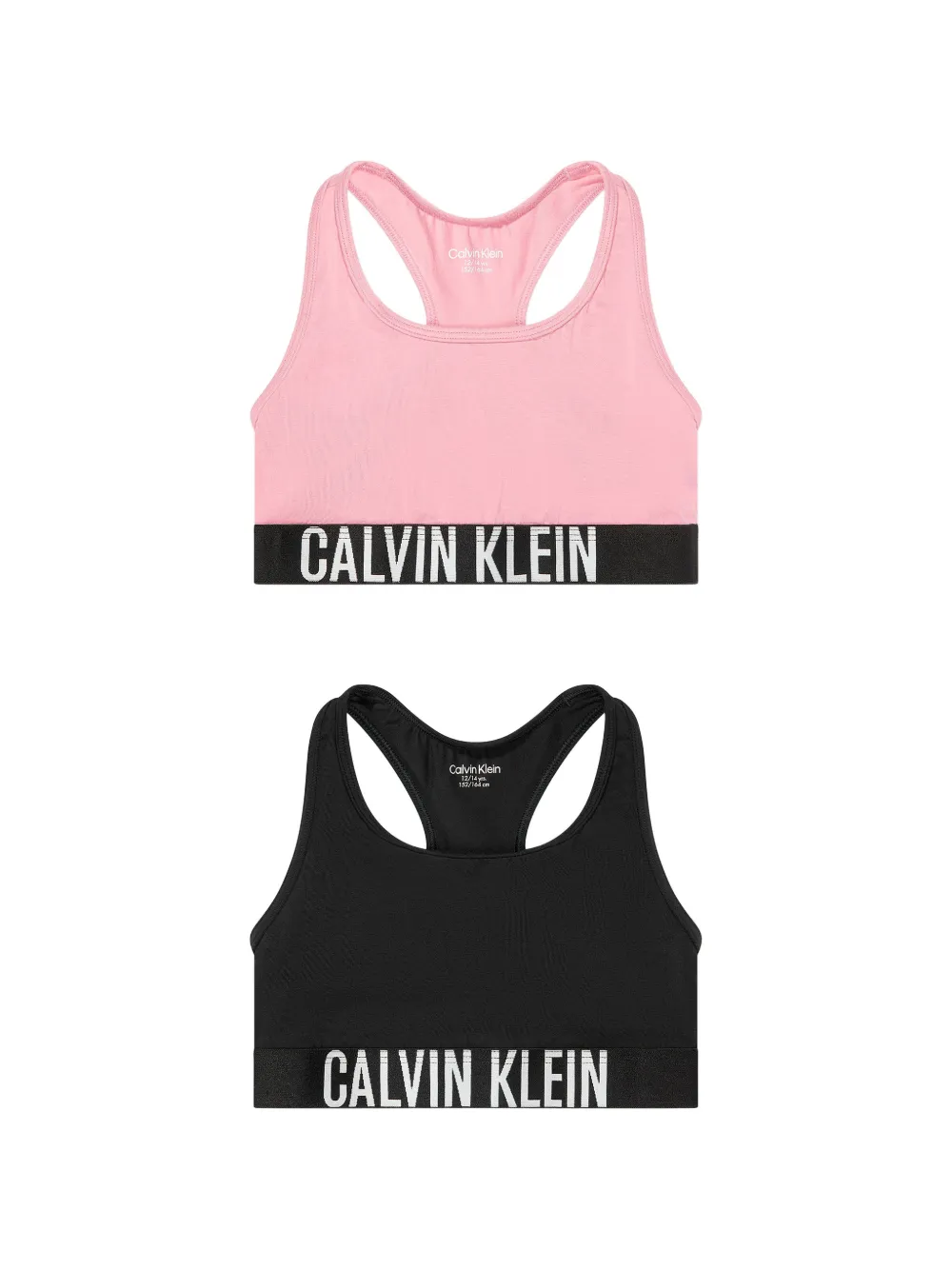 Calvin Klein Kids Intense Power logo-underband bralettes (set of two) - Schwarz