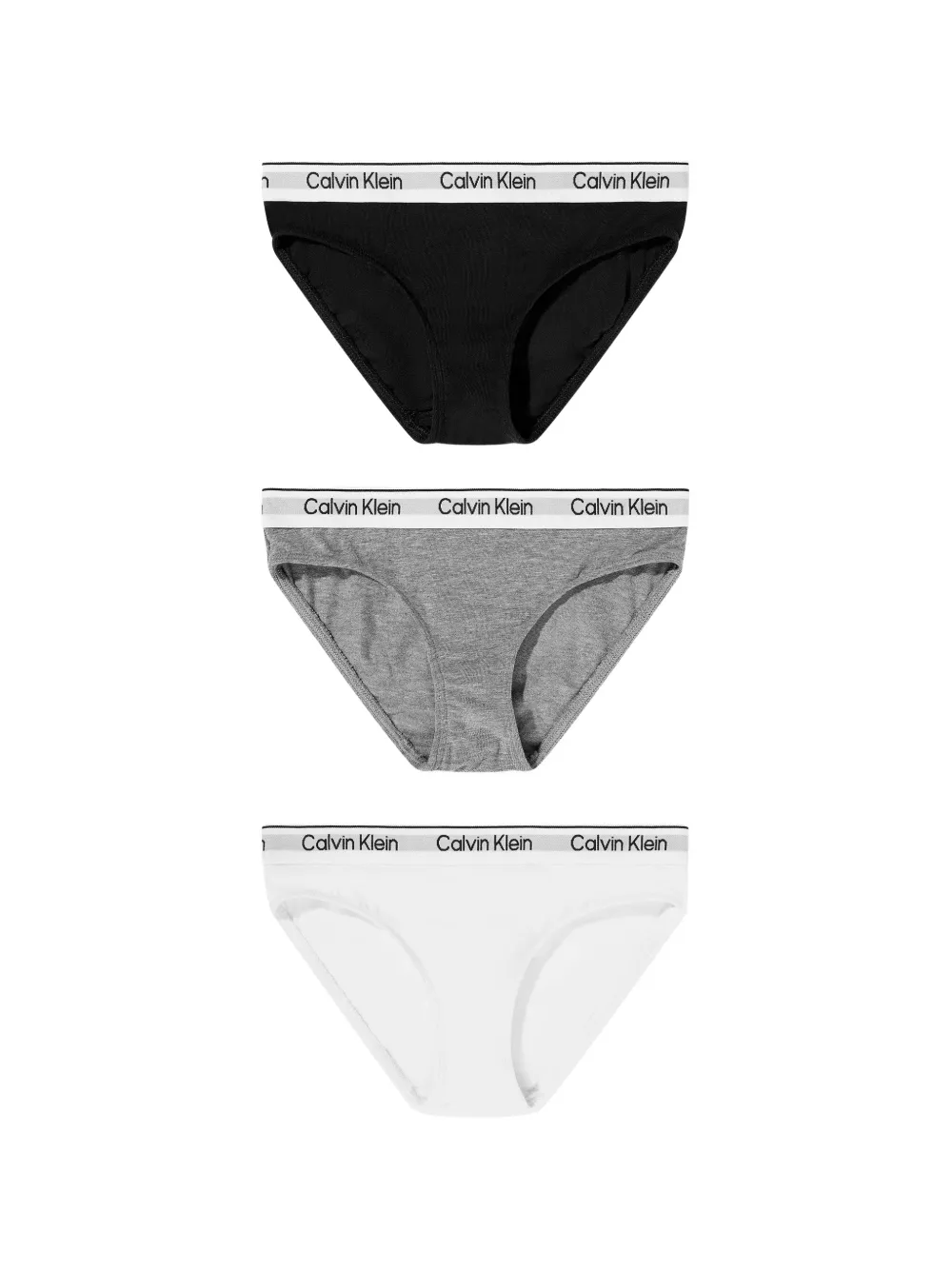 Calvin Klein Kids logo-waistband briefs pack (pack of three) - Schwarz
