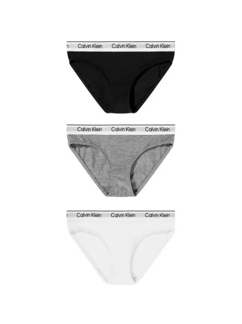 Calvin Klein Kids logo-waistband briefs pack (pack of three)