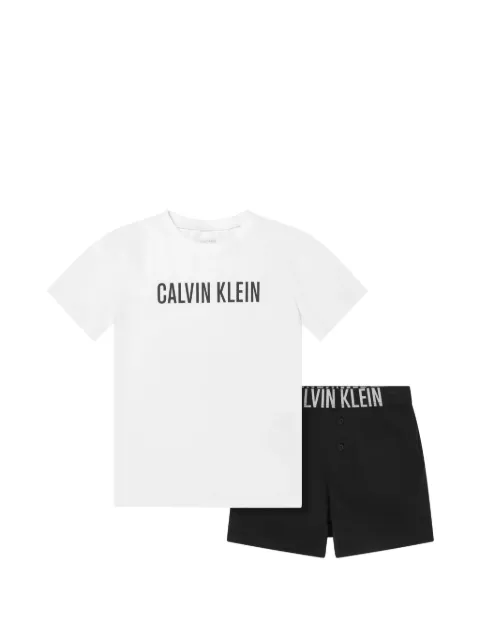 Calvin Klein Kids logo-print pajamas
