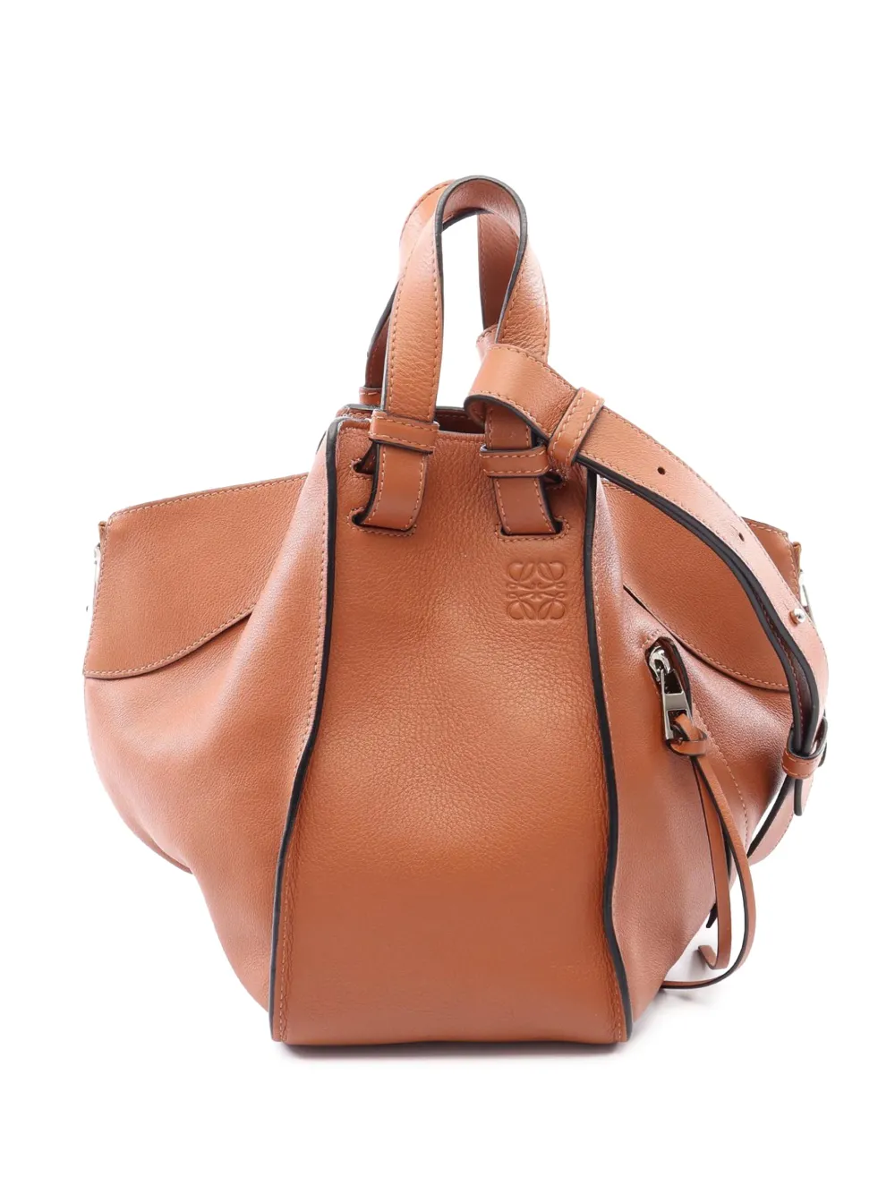 Loewe Pre-Owned petit sac à main Hammock Bag en cuir (2010-2026) - Marron Loewe Pre-Owned petit sac à main Hammock Bag en cuir (2010-2026) - Marron