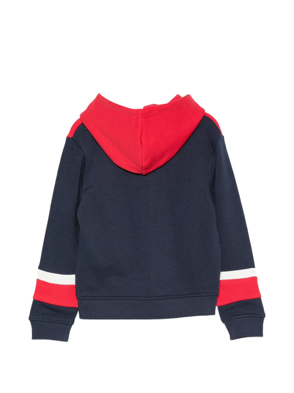 TRUSSARDI JUNIOR colour-block zip-up hoodie Blauw