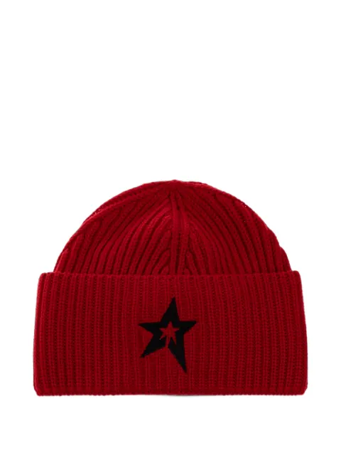 Perfect Moment knitted wool ribbed star beanie