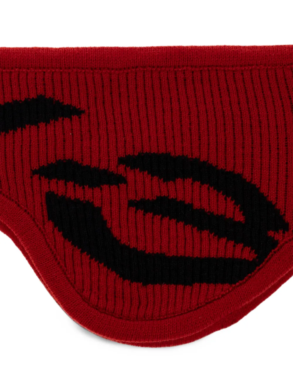 Y-3 x Yohji Yamamoto haarband met grafisch logo Rood