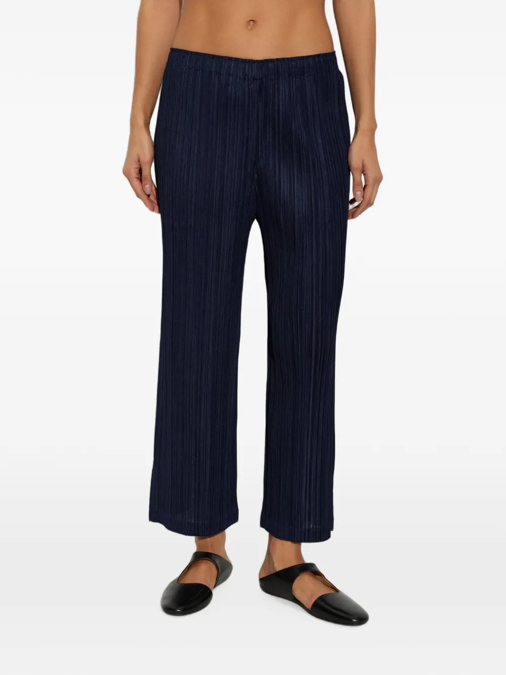 Pleats Please Issey Miyake Thicker broek met plissé-effect Blauw