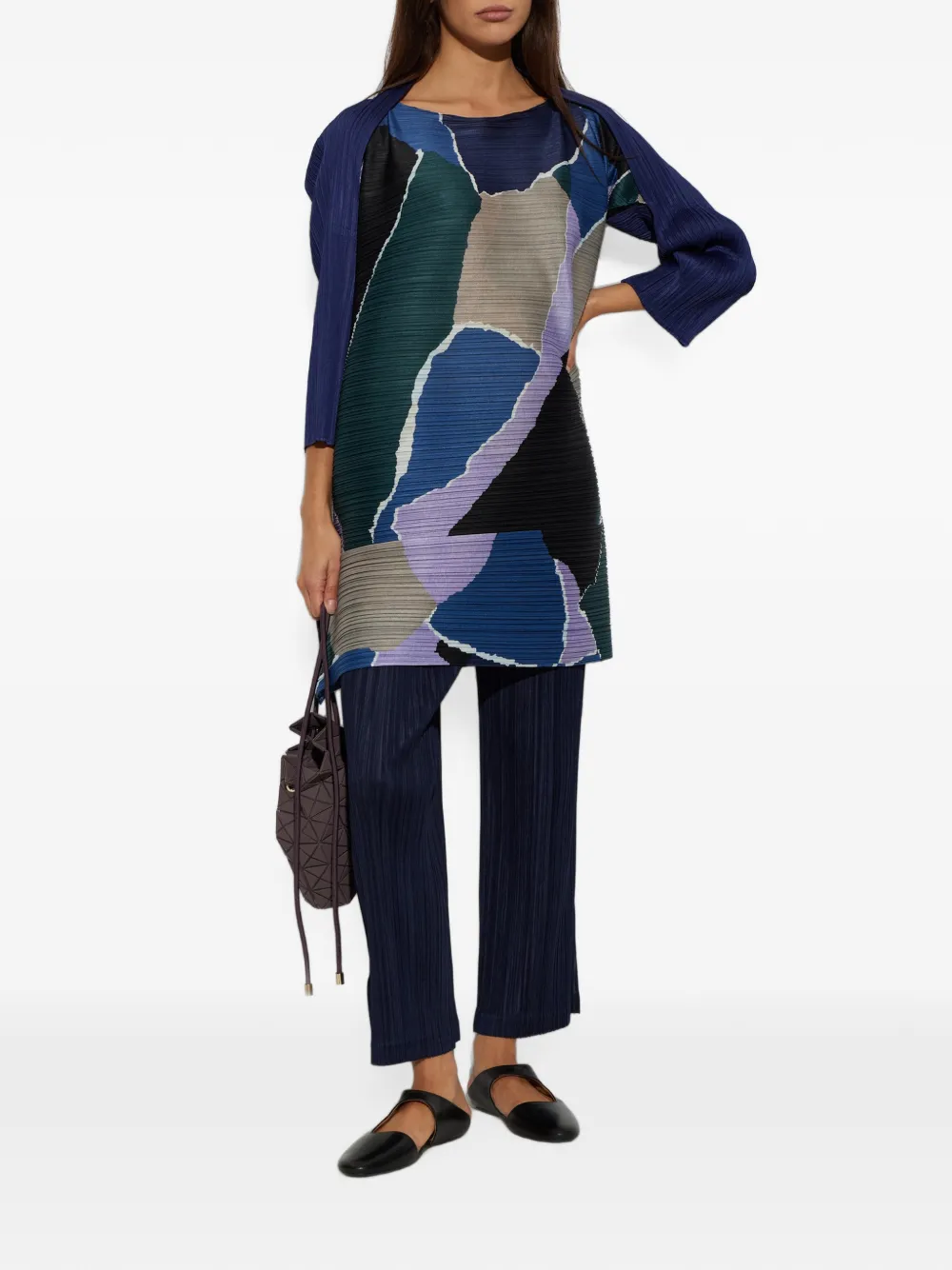 Pleats Please Issey Miyake Thicker broek met plissé-effect Blauw