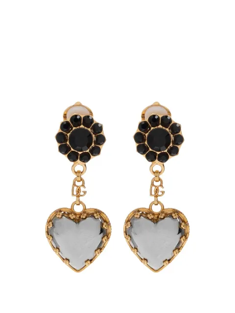 Dolce & Gabbana Sacro Cuore heart-pendant earrings
