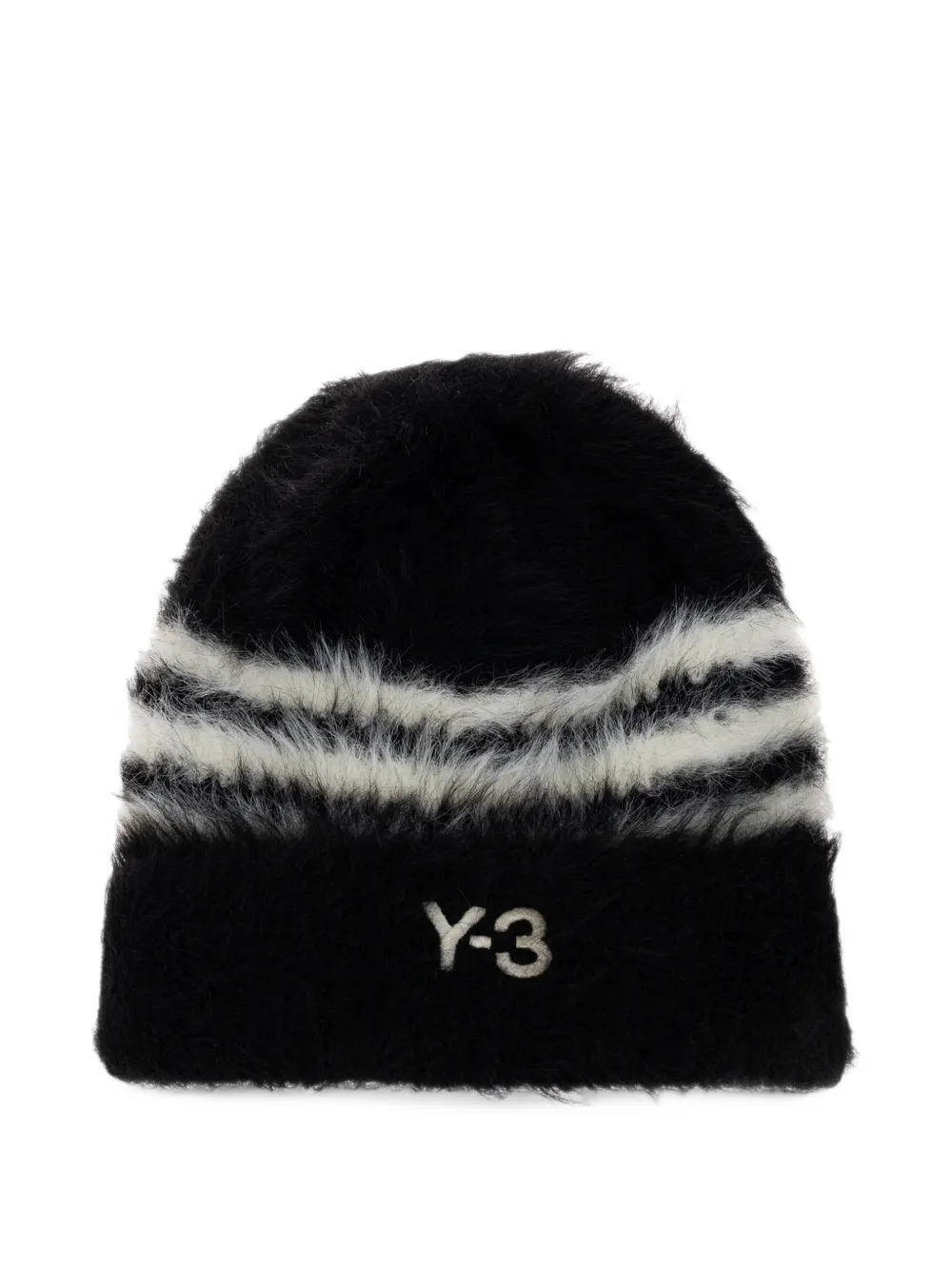 Y-3 x Yohji Yamamoto stripes beanie - Noir