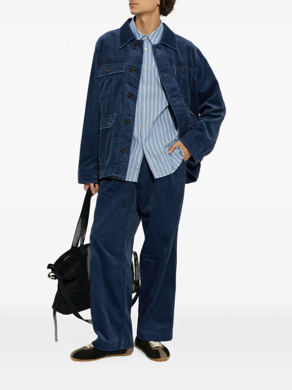 PS Paul Smith Gestreept katoenen overhemd Blauw