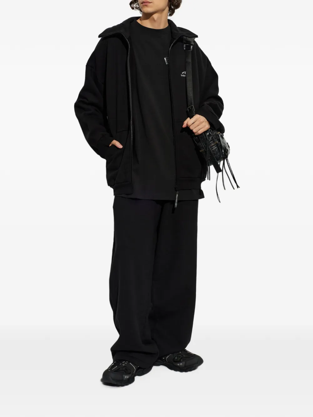 Balenciaga logo-print track pants Zwart