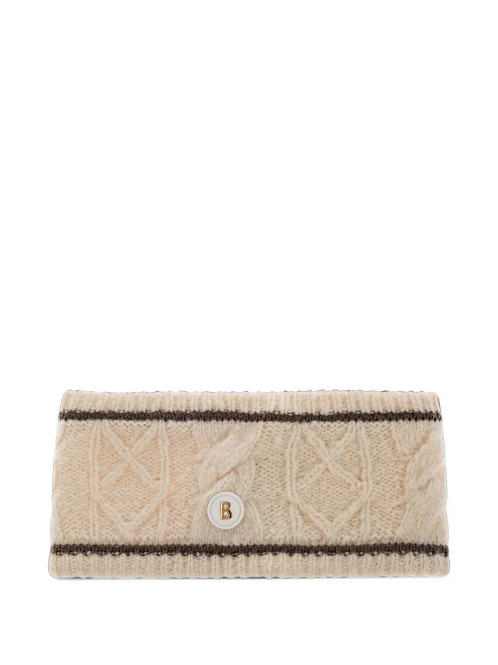 BOGNER Agnes cable-knit headband - Tons neutres