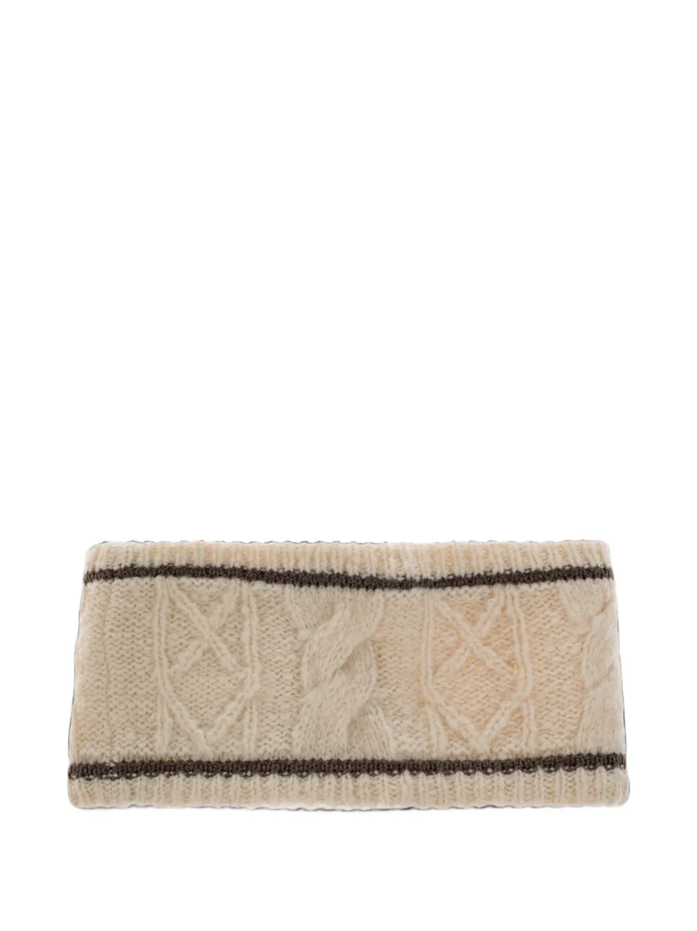 BOGNER Agnes kabelgebreide haarband Beige