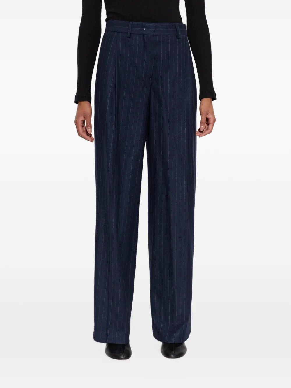 Paul Smith Plooibroek met krijtstreep Blauw
