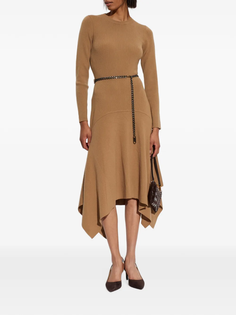 Michael Kors Stretch wollen jurk Bruin