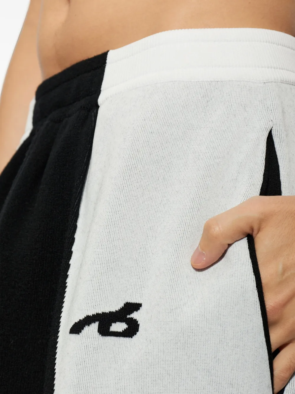 Balenciaga Trainingsbroek met colourblocking en geborduurd logo Zwart