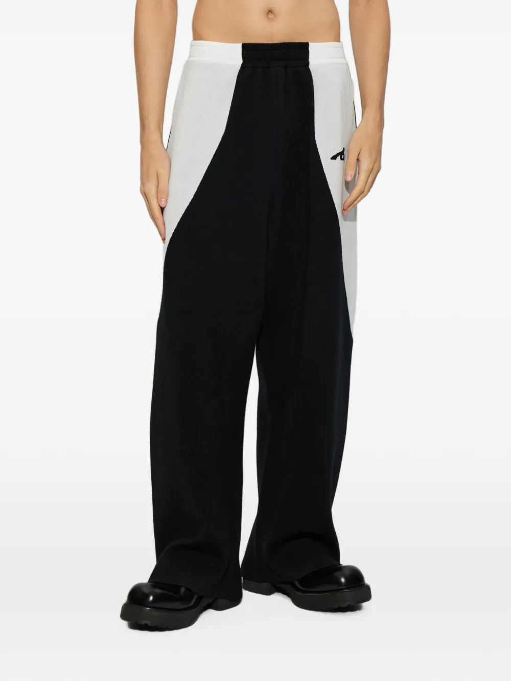 Balenciaga Trainingsbroek met colourblocking en geborduurd logo Zwart