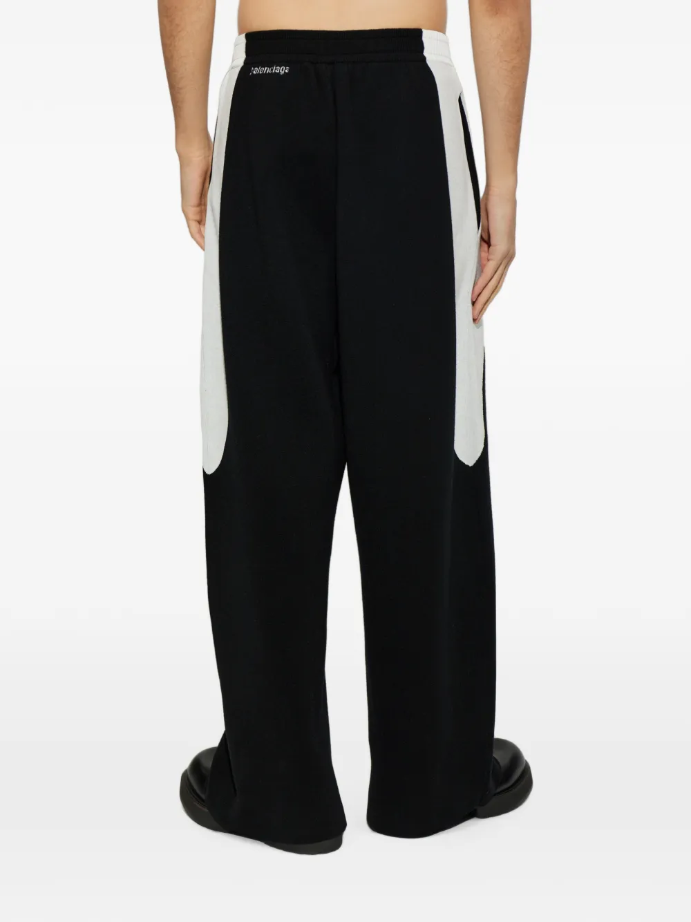 Balenciaga Trainingsbroek met colourblocking en geborduurd logo Zwart
