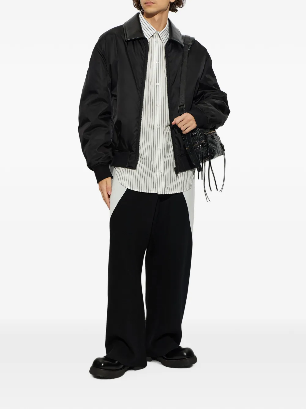 Balenciaga Trainingsbroek met colourblocking en geborduurd logo Zwart